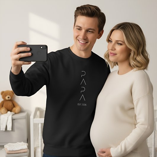 Papa Est 2026 Shirt | New Father Gift | Dad to be スウェットシャツ