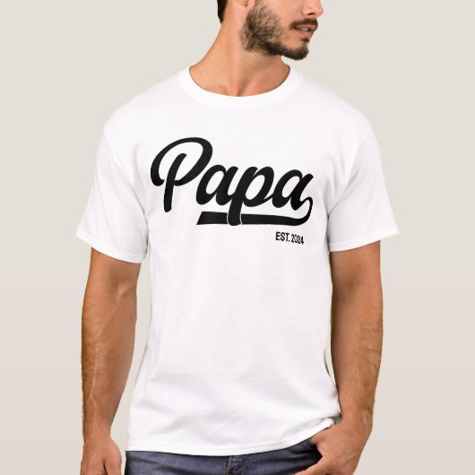 Papa - Est Custom Tシャツ (正面)