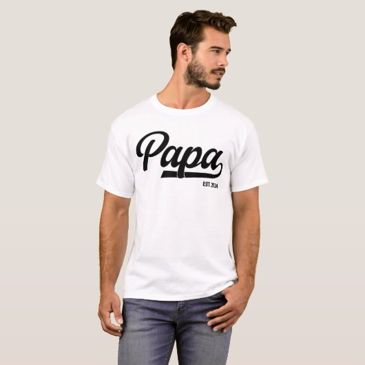 Papa - Est Custom Tシャツ (正面フル)