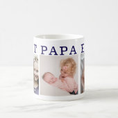 Papa Ever最高の - 3カスタム-Photo Collage Coffee Mug コーヒーマグカップ (中央)