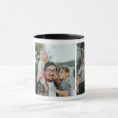 Papa Ever 最高の 2-Photo Collage & カスタムMessage マグカップ (中央)