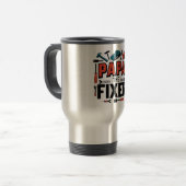 Papa Fixer Commuter Mug – 父の日の贈り物 トラベルマグ (正面左)