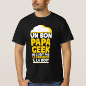 Papa Geek Bière Pression Tシャツ (正面)