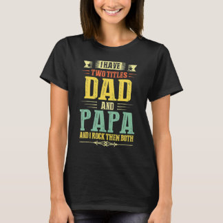 Papa I男性へは2タイトルパパとPapa 2022 Tシャツ