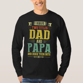 Papa I男性へは2タイトルパパとPapa 2022 Tシャツ