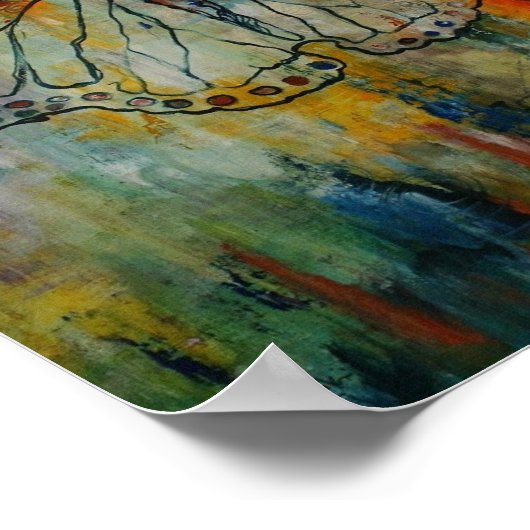 Papa & I Butterfly Canvas Print ポスター (角)