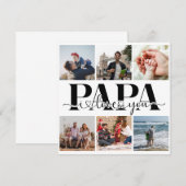 Papa I Love Youフォトコラージュカスタム写真 (正面/裏面)