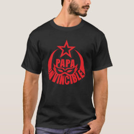 papa invincible masque logo tシャツ