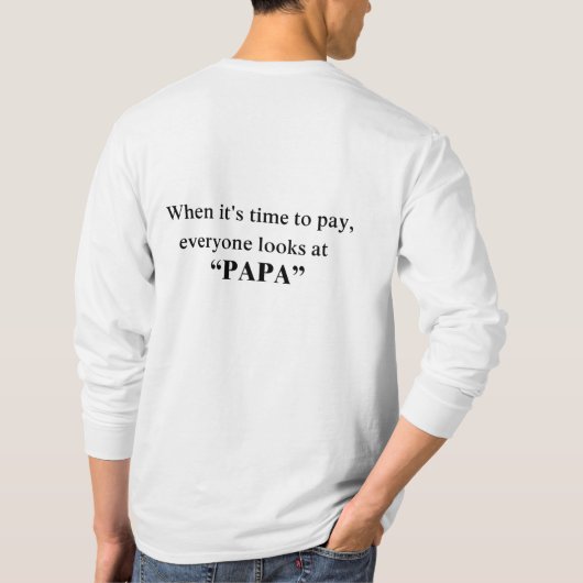 PAPA is.. Tシャツ (裏面)