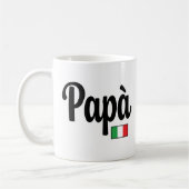 Papà Italian Flag Mug - Father Dad コーヒーマグカップ (左)
