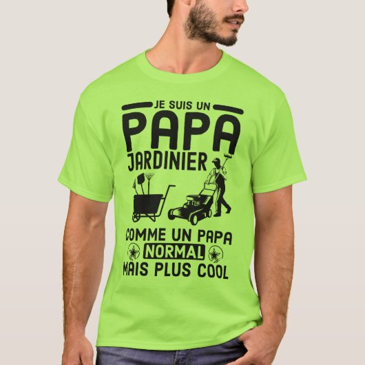 Papa jardinier tシャツ (正面)