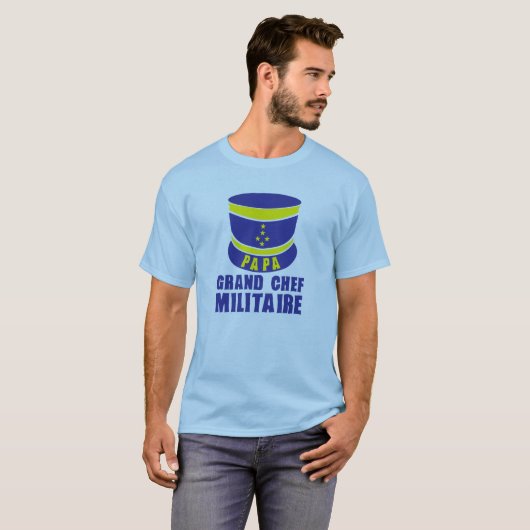 papa_kepi_chef_militaire_1 tシャツ (正面フル)