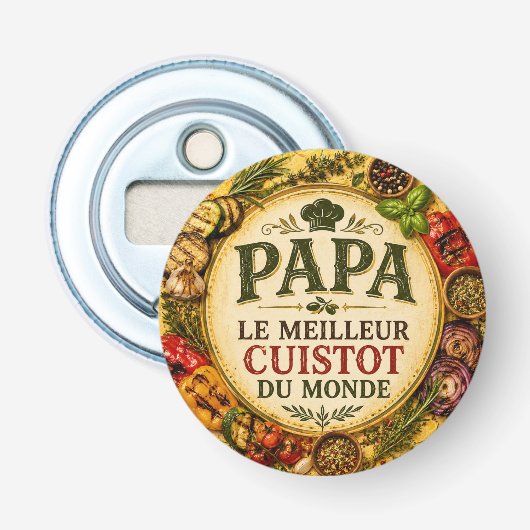 Papa Le Meilleur Cuistot du Monde 栓抜き (正面)