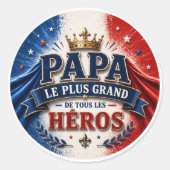 Papa, Le Plus Grand de Tous les Héros ラウンドシール (正面)