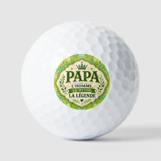 Papa, L'Homme, Le Mythe, La Légende ゴルフボール (正面)
