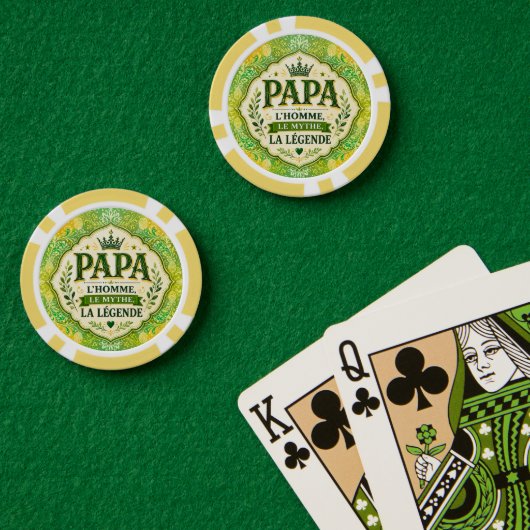 Papa, L'Homme, Le Mythe, La Légende ポーカーチップ (ポーカーテーブル (ダブル))