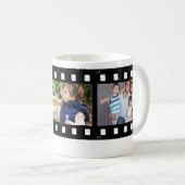 Papa Love Youフォトフィルムストリップコラージュテンプレート コーヒーマグカップ (正面右)