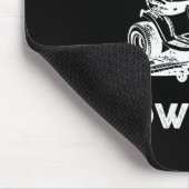 Papa Mows Funny Lawn Mower Father's Day Grandpa  マウスパッド (コーナー)