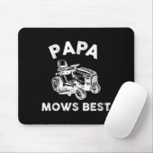 Papa Mows Funny Lawn Mower Father's Day Grandpa  マウスパッド (マウス)