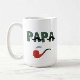 Papa mustache funny fathers day  コーヒーマグカップ