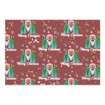 Papá Noel entre Estrellas y Árboles