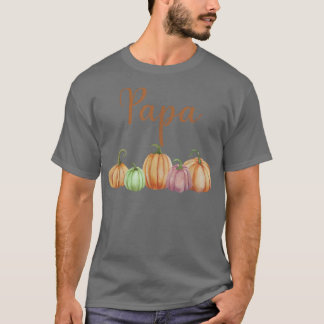 Papa of Little Pumpkin First Birthday Autumn Pumpk Tシャツ