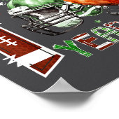 Papa Of The 1 Year Old Football Lover 1st Birthday ポスター (角)