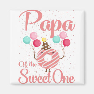 Papa Of The Sweet One Family Matching 1st Birthday マグネット