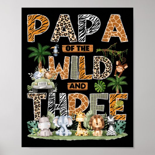 Papa Of The Wild &amp; Three Zoo 3rd Birthday Safa ポスター (正面)