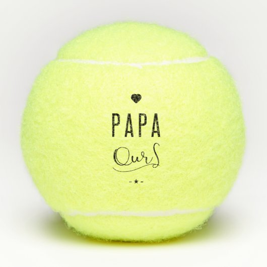 Papa ours テニスボール (正面)