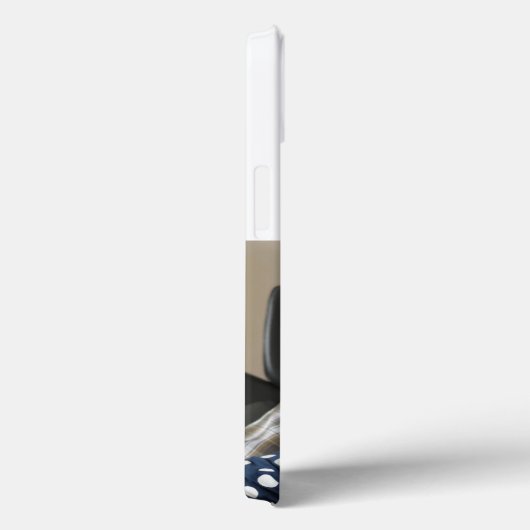 Papa photo with blue text Case-Mate iPhoneケース (裏面 / 右)