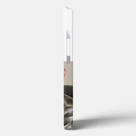 Papa photo with burgundy text  Case-Mate iPhoneケース (裏面 / 左)