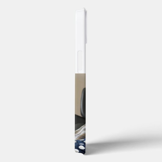 Papa photo with dark blue text  Case-Mate iPhoneケース (裏面 / 右)