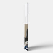 Papa photo with sea blue text  Case-Mate iPhoneケース (裏面 / 右)