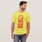 papa plus beau pouce ok tシャツ (正面フル)