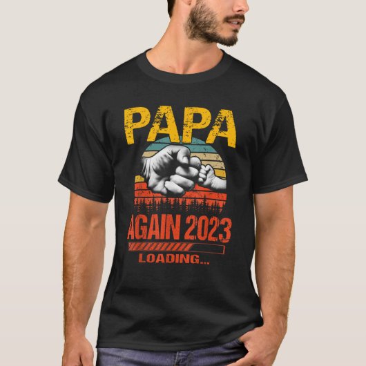 Papa Reest 2023将来の新しい父のDaをロード Tシャツ (正面)