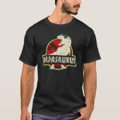 Papa Saurus Dinosaur Papasaurus Rex Family Matchin Tシャツ (正面)