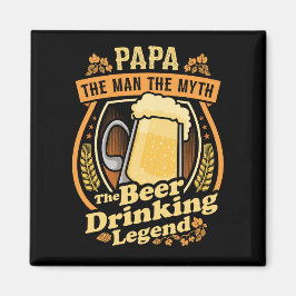 Papa The Beer Drink Legend マグネット