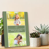 Papa We love you詩2フォトグリーンとグレー フォトプラーク