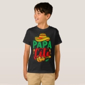 Papacito Mamacita Cinco De Mayo Funny Couple Match Tシャツ (正面フル)