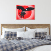 Papagei Ara キャンバスプリント (インサイチュ (寝室))