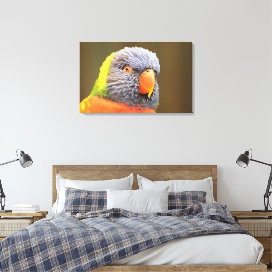 Papagei - Lori キャンバスプリント (インサイチュ (寝室))