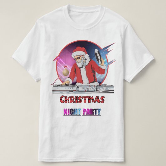 Papai Noel DJ Merry Christmas Tシャツ (デザイン正面)