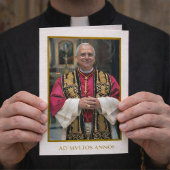 Papal Birthday Blessing for Catholic Priest カード