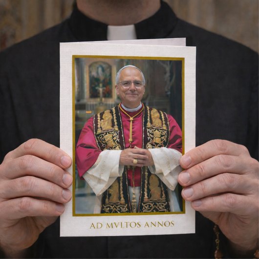Papal Birthday Blessing for Catholic Priest カード
