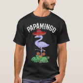 Papamingo Spanish Dad Papa  Flamingo With Mexican  Tシャツ (正面)