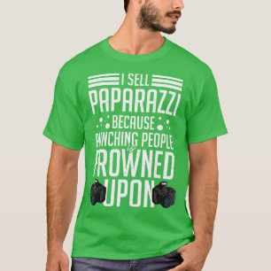 Paparazzi写真撮影者カメラ写真 Tシャツ