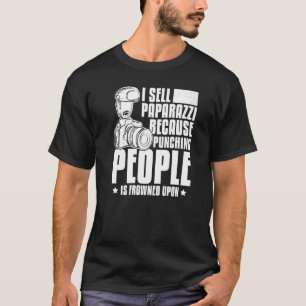 Paparazzi写真撮影者カメラ写真 Tシャツ