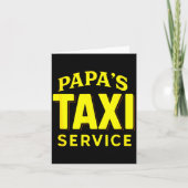 Papa's Taxi Service - Funny Dad Driver Love  カード (正面)