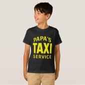 Papa's Taxi Service - Funny Dad Driver Love  Tシャツ (正面フル)